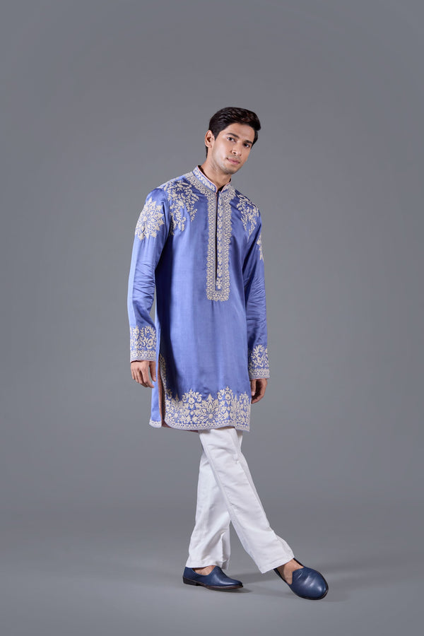 B More Sapphire Grace Silk Kurta