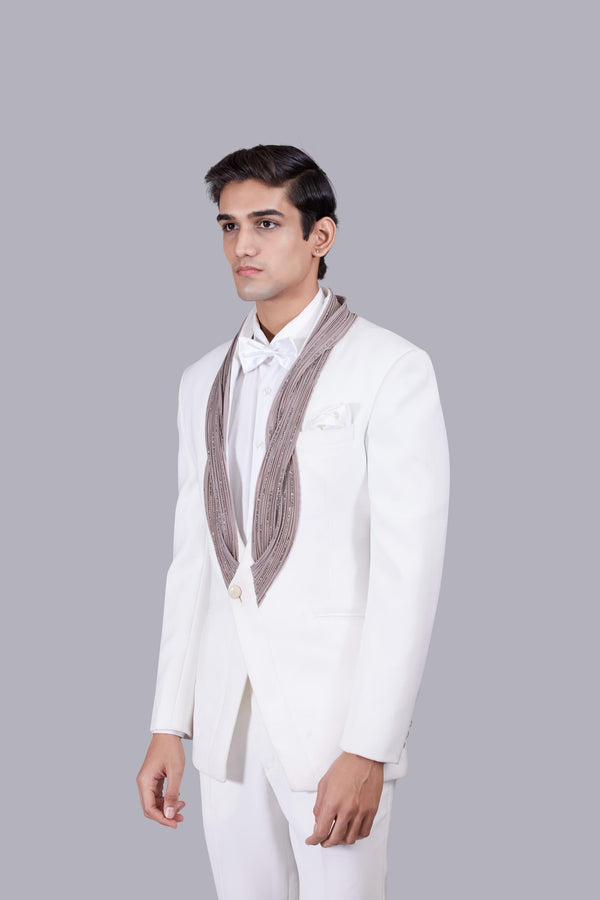 B More WHITE BOOMARIYO CUTDANA WORK SUIT