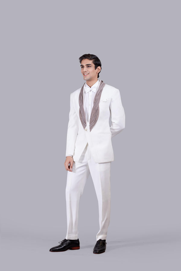 b more WHITE BOOMARIYO CUTDANA WORK SUIT