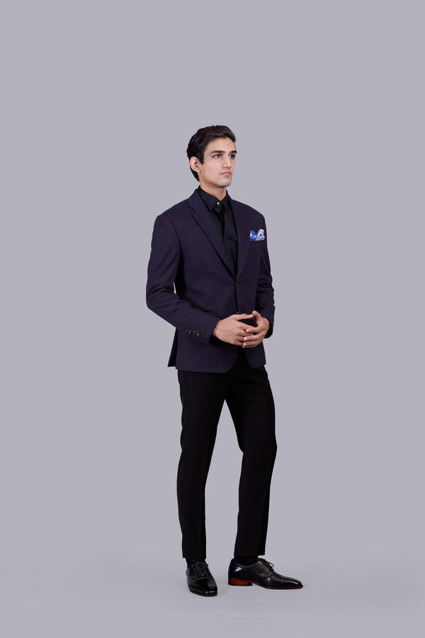 B More WINEITALIAN WOOL PLAIN BLAZER