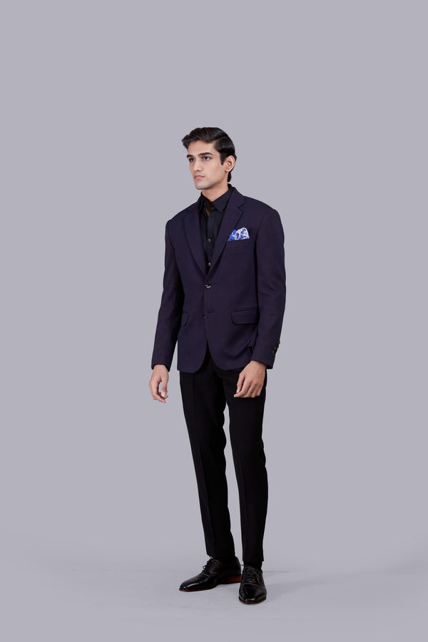 b more WINEITALIAN WOOL PLAIN BLAZER