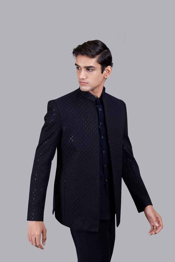 B More NAVY BLUE BOOMARIYO SEQUENCE WORK INDOWESTERN