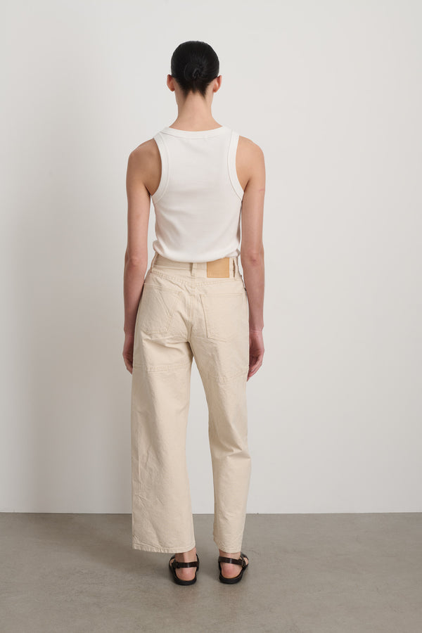 B Sides Elissa Jean Patch Pocket Mere White