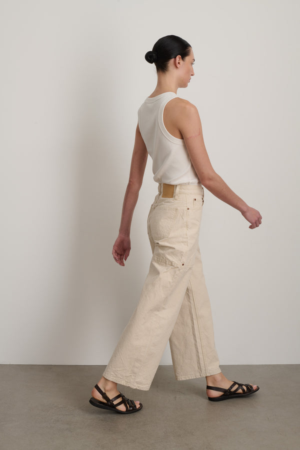 B Sides Elissa Jean Patch Pocket Mere White