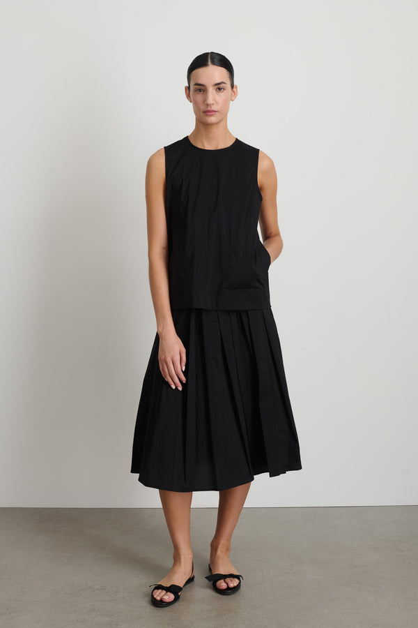 b sides Eve Pleated Skirt Black