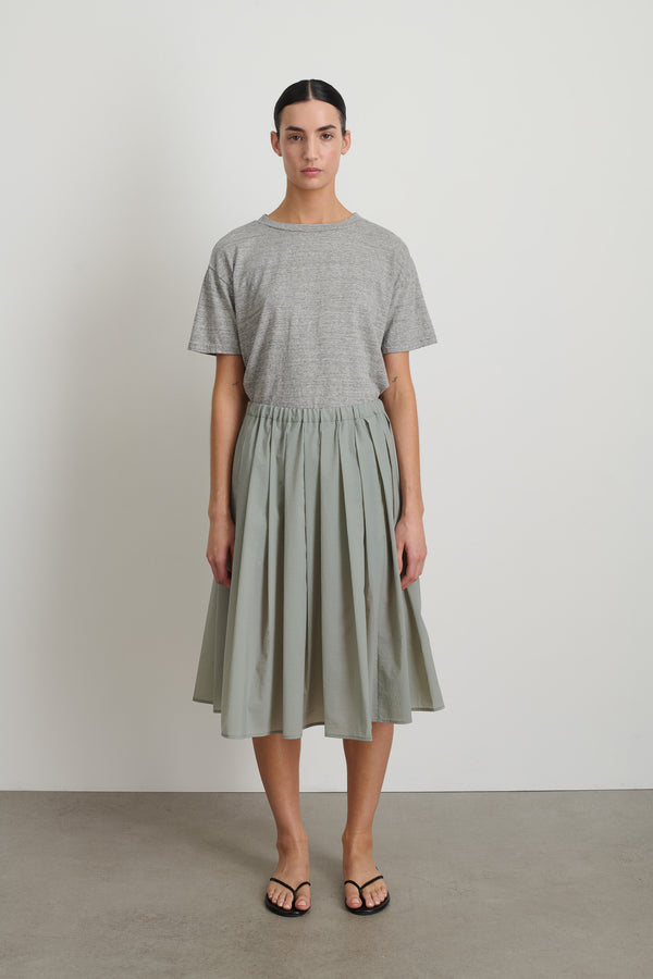 b sides Eve Pleated Skirt Clay