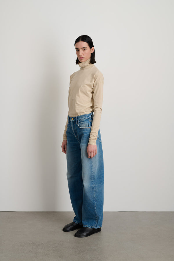 b sides Leroy Mid Relaxed Bow Hyde Wash