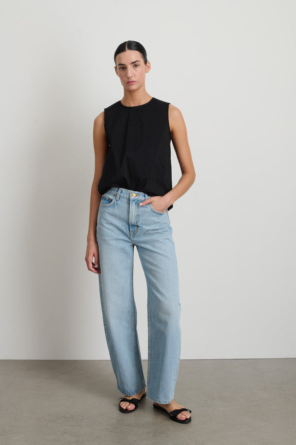 b sides Leroy Mid Relaxed Bow Jac Wash