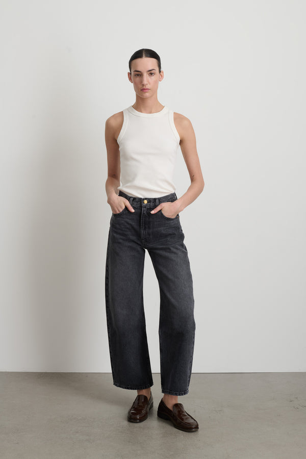 b sides Leroy Mid Relaxed Bow Stil Black