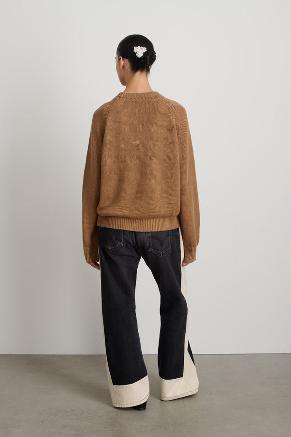 B Sides Lind Knit Crew Camel