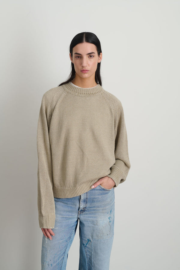 B Sides Lind Knit Crew Sand