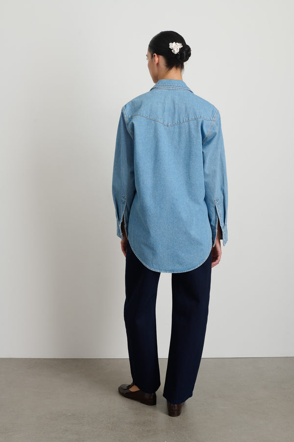 B Sides Liv Western Shirt Park Wash