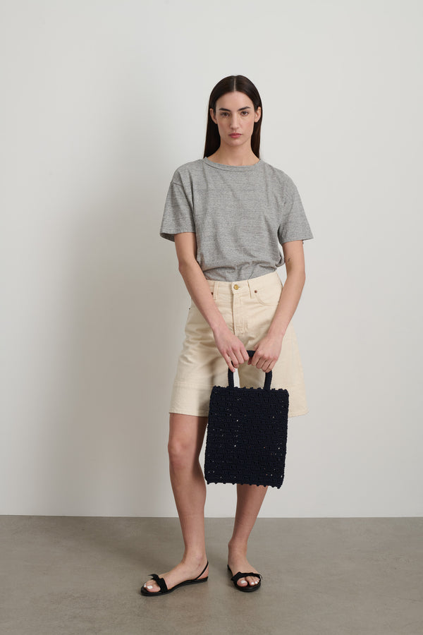 b sides Nico Crochet Tote Navy