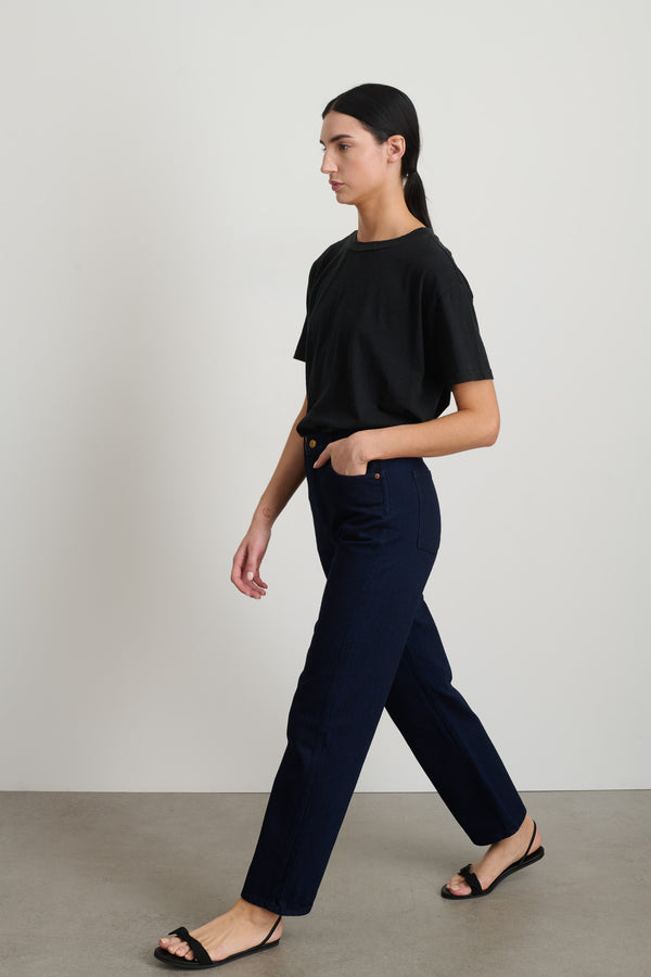 B Sides Plein Relaxed Straight Indigo Rinse
