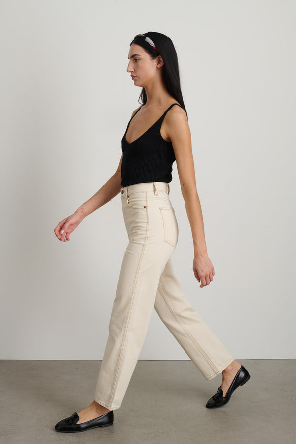 B Sides Plein Relaxed Straight Jean Clair