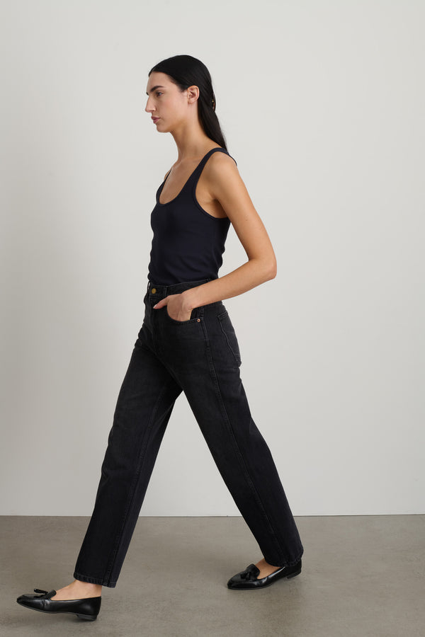 B Sides Plein Relaxed Straight Stil Black