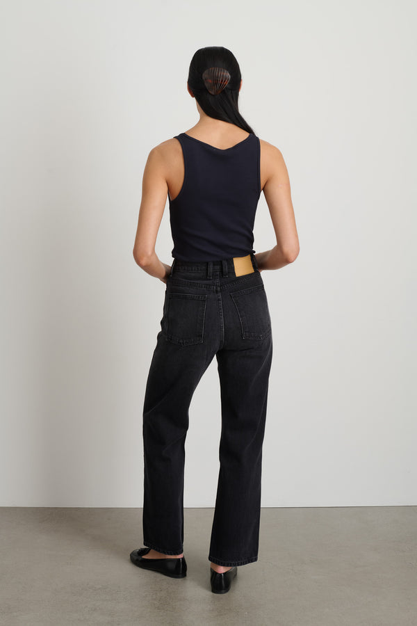 B Sides Plein Relaxed Straight Stil Black