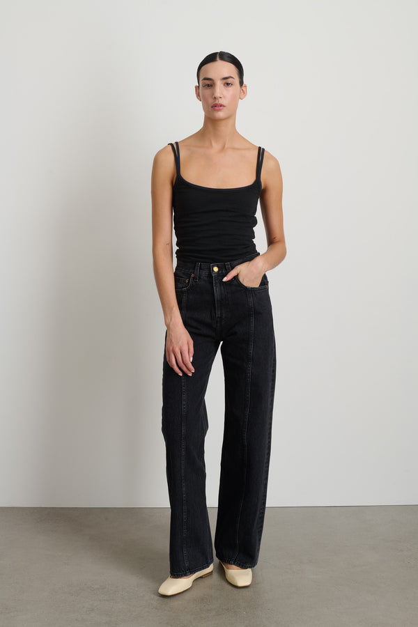 b sides Quinn Jean Black Stone