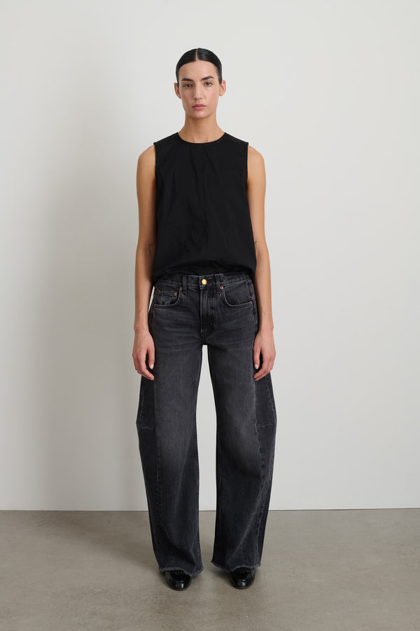 B Sides Relaxed Cuffed Lasso Jean Stil Black
