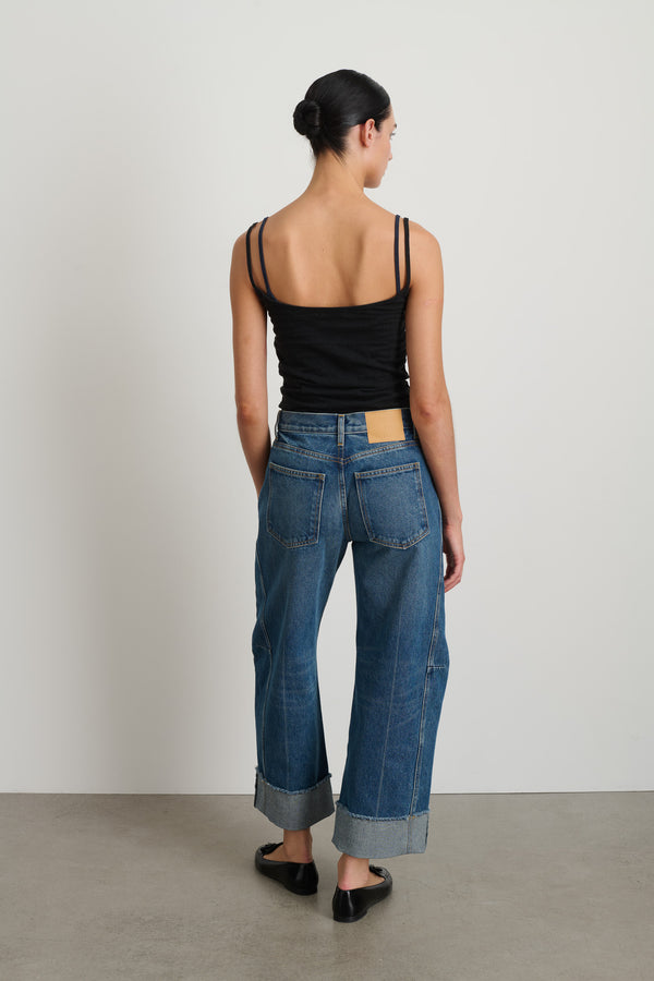 B Sides Relaxed Cuffed Lasso Jean Vista Blue
