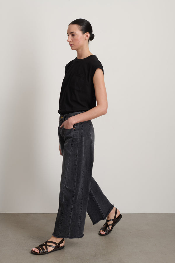 B Sides Relaxed Lasso Jean Stil Black