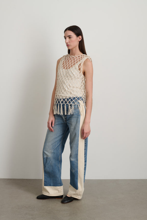 B Sides Reworked Slouch Vintage Indigo