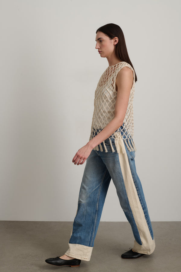 B Sides Reworked Slouch Vintage Indigo