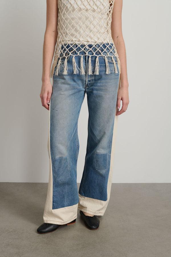 B Sides Reworked Slouch Vintage Indigo