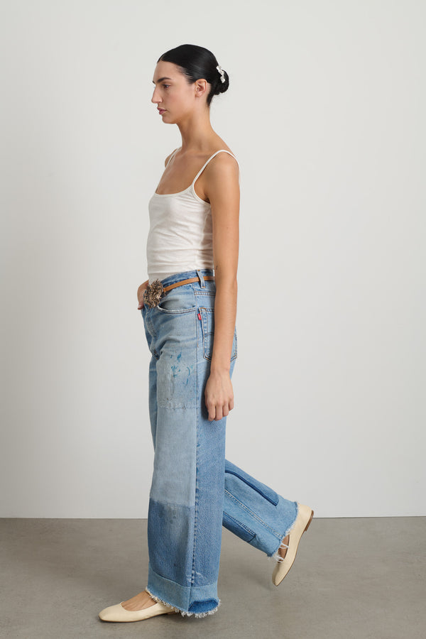 B Sides Reworked Vintage Culotte Vintage Indigo