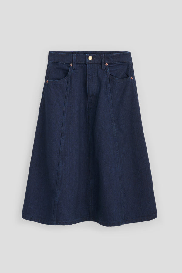 B Sides Simone Skirt Indigo Rinse
