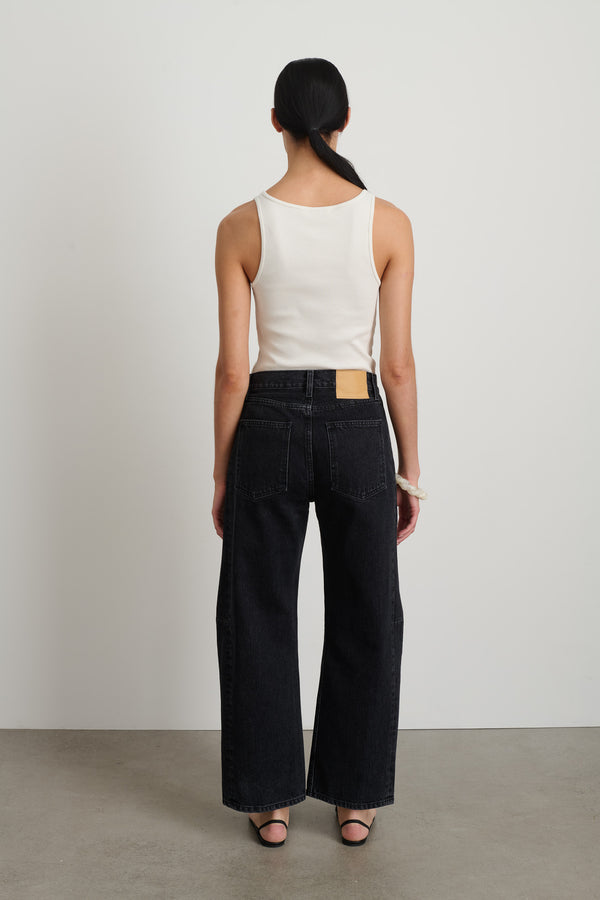 B Sides Slim Lasso Jean Stil Black