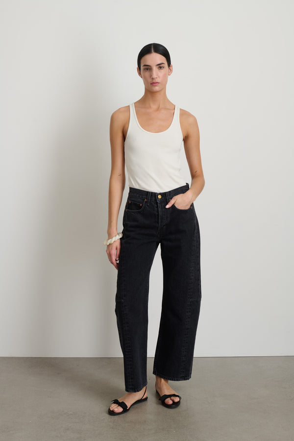 b sides Slim Lasso Jean Stil Black