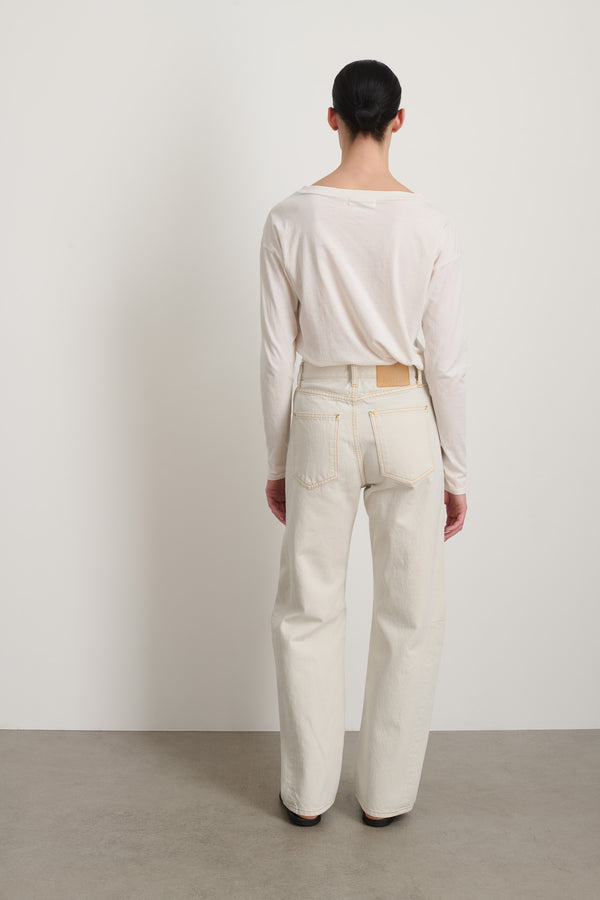 B Sides Slim Long Lasso Jean Tile White