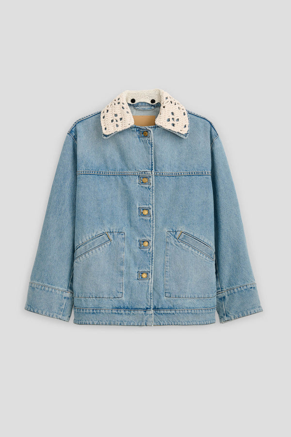 b sides Stadium Jacket Jac Wash / Crochet Collar