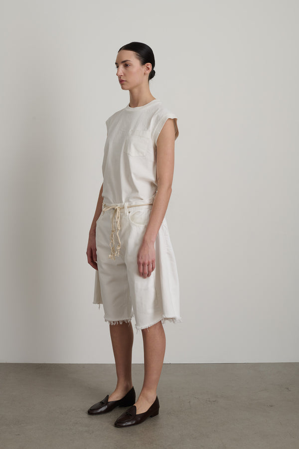 B Sides Vintage Lasso Short Vintage White