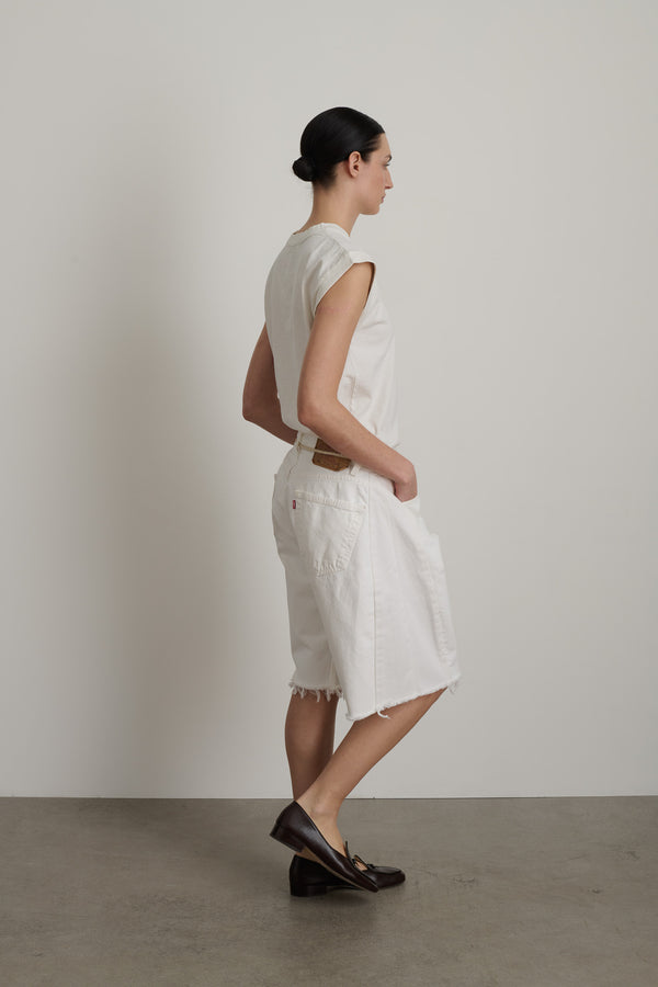 B Sides Vintage Lasso Short Vintage White