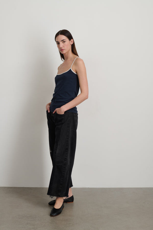 B Sides Zora Ringer Tank Navy / White