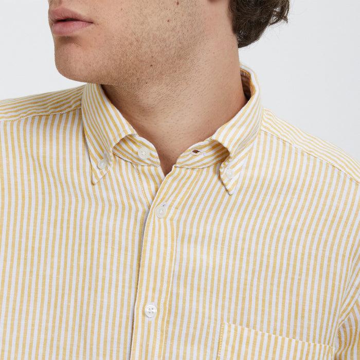 B.d. Baggies Bradford Striped Linen Blend Shirt