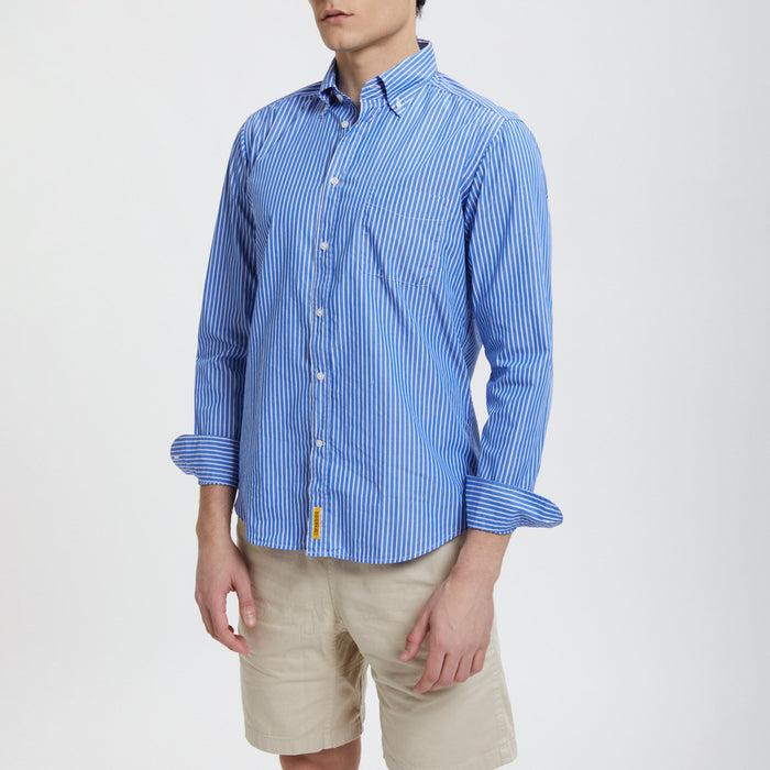 B.d. Baggies Bradford Striped Linen Blend Shirt