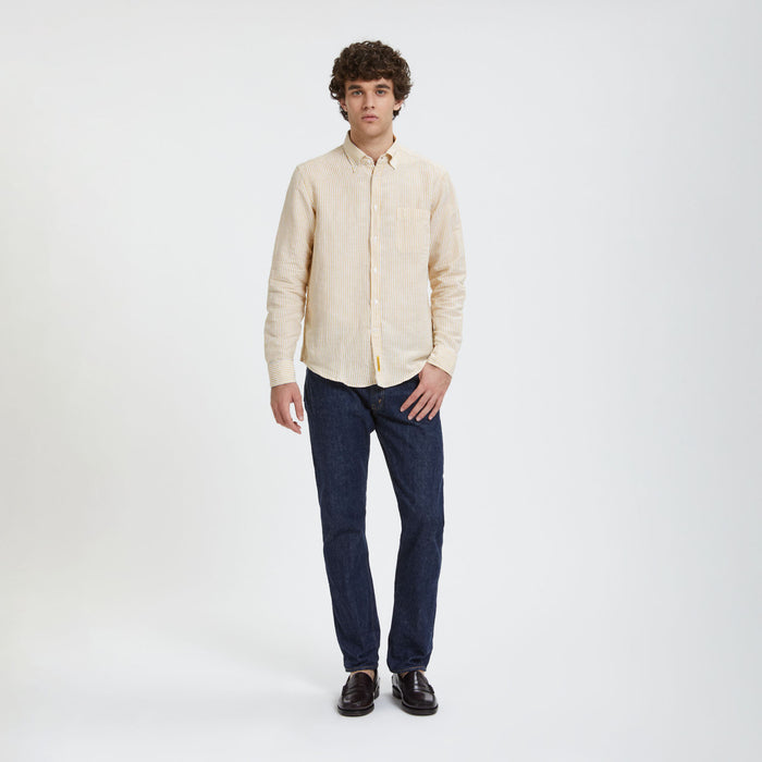 b.d. baggies Bradford Striped Linen Blend Shirt