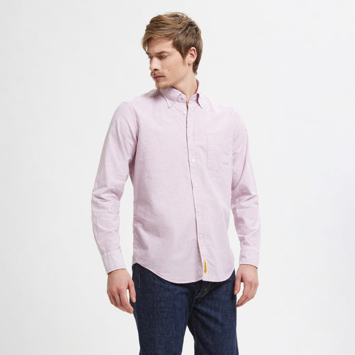 b.d. baggies Bradford striped long-sleeved shirt