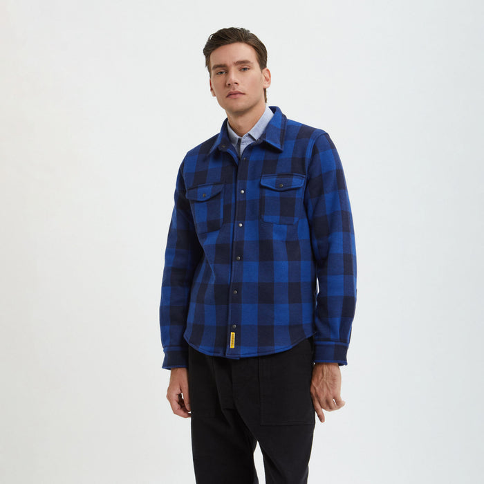 B.d. Baggies Checked Overshirt In Micro-fleece