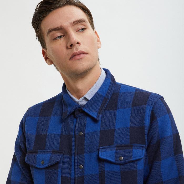 B.d. Baggies Checked Overshirt In Micro-fleece