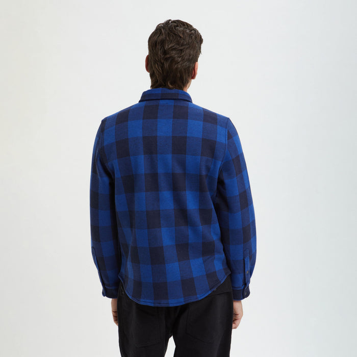 B.d. Baggies Checked Overshirt In Micro-fleece
