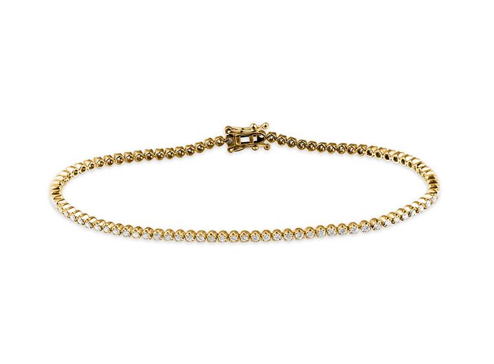 babette wasserman 2 Carat Diamond Tennis Bracelet 18ct Yellow Gold