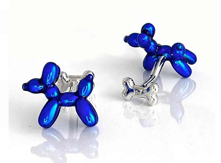 babette wasserman Balloon Dog Cufflinks Blue