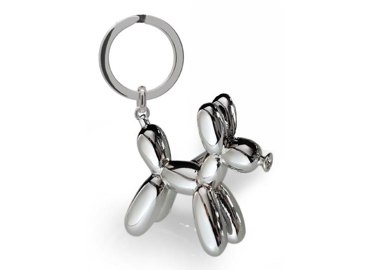 babette wasserman Balloon Dog Keyring Rhodium