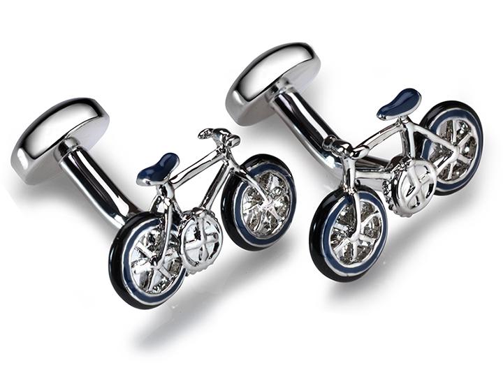 babette wasserman Bicycle Cufflinks Blue