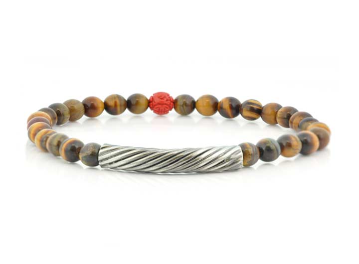 babette wasserman Cable Stone Bracelet Tigers Eye