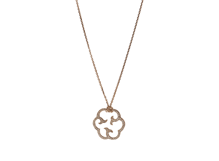 babette wasserman Cloud Necklace Rose Gold